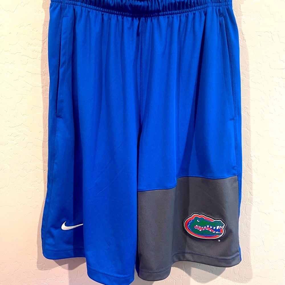 Nike Blue and Gray Athletic Shorts